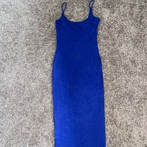Royal Blue midi bodycon dress